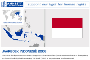 Nederlandse website Amnesty International (Jaarboek Indonesië) | Screenshot