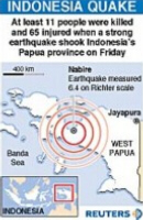 Kaart van Papua | Kaart: Reuters